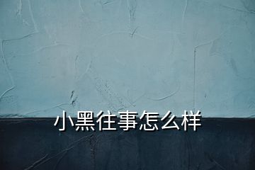 小黑往事怎么樣