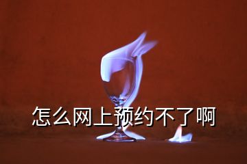 怎么網(wǎng)上預(yù)約不了啊