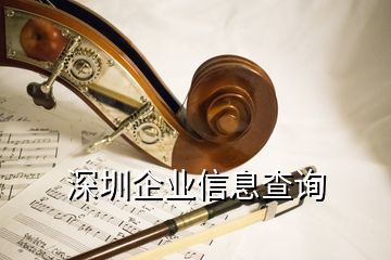 深圳企業(yè)信息查詢