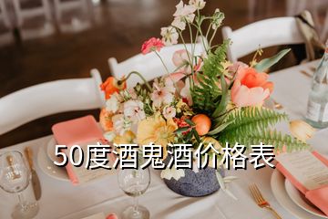 50度酒鬼酒價格表