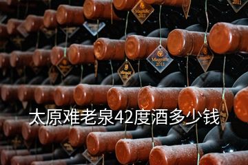 太原難老泉42度酒多少錢