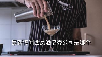 最新傳聞西鳳酒借殼公司是哪個(gè)