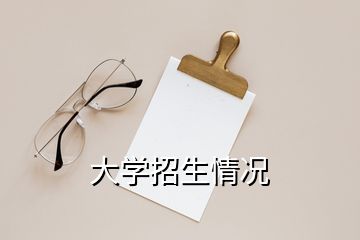 大學(xué)招生情況