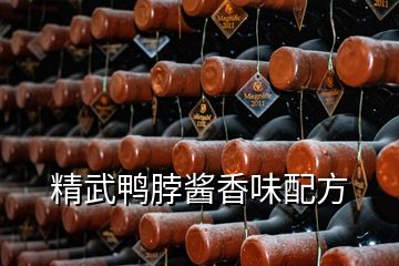 精武鴨脖醬香味配方