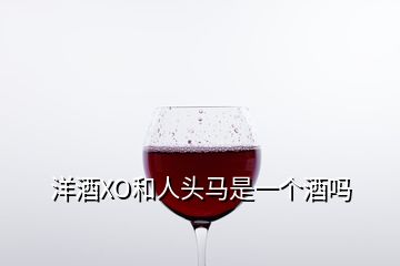 洋酒XO和人頭馬是一個(gè)酒嗎