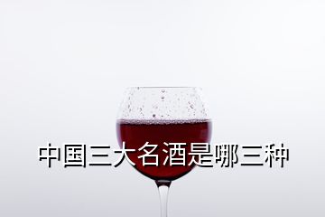 中國三大名酒是哪三種