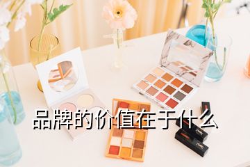 品牌的價值在于什么