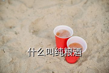 什么叫純糧酒