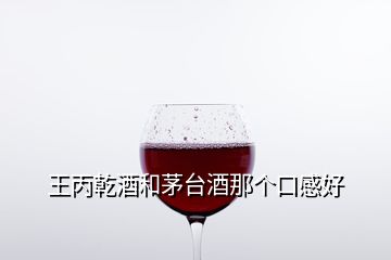 王丙乾酒和茅臺酒那個口感好