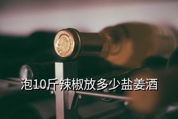 泡10斤辣椒放多少鹽姜酒