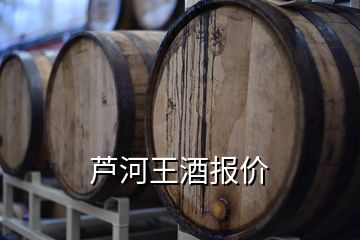 蘆河王酒報價