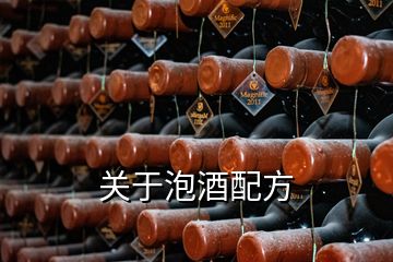 關(guān)于泡酒配方