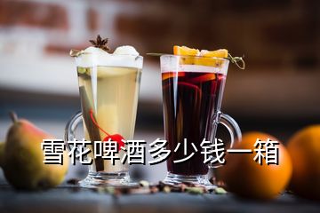 雪花啤酒多少錢(qián)一箱