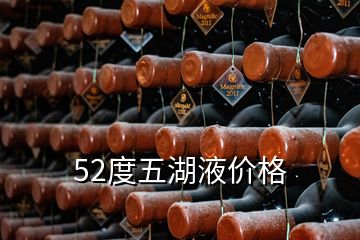 52度五湖液價格