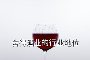 舍得酒業(yè)的行業(yè)地位