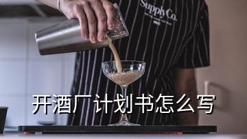 開酒廠計(jì)劃書怎么寫