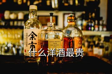 什么洋酒最貴