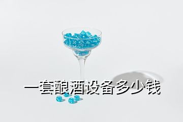 一套釀酒設(shè)備多少錢