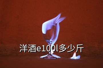 洋酒e100l多少斤