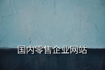 國(guó)內(nèi)零售企業(yè)網(wǎng)站