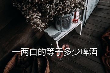 一兩白的等于多少啤酒