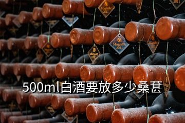 500ml白酒要放多少桑葚