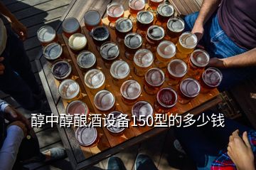 醇中醇釀酒設備150型的多少錢