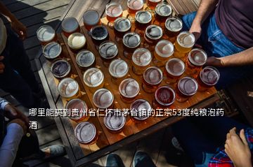 哪里能買到貴州省仁懷市茅臺鎮(zhèn)的正宗53度純糧泡藥酒