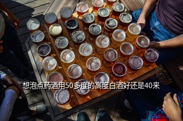 想泡點(diǎn)藥酒用50多度的高度白酒好還是40來(lái)