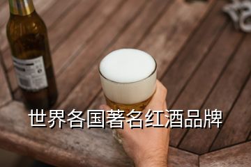 世界各國(guó)著名紅酒品牌