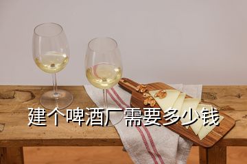 建個啤酒廠需要多少錢