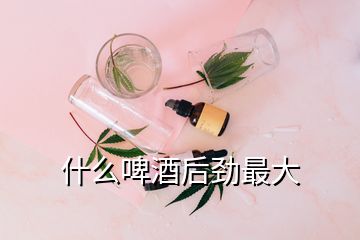 什么啤酒后勁最大