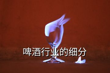 啤酒行業(yè)的細分