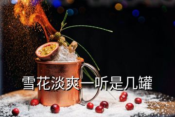 雪花淡爽一聽(tīng)是幾罐