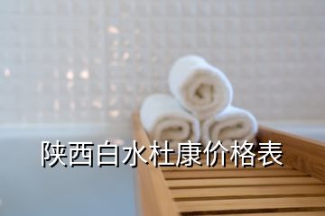 陜西白水杜康價格表