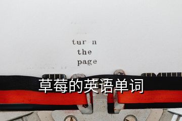 草莓的英語單詞