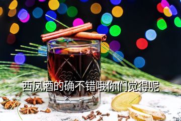 西鳳酒的確不錯(cuò)哦你們覺得呢