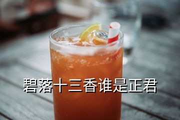 碧落十三香誰(shuí)是正君