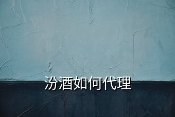 汾酒如何代理