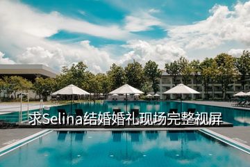 求Selina結(jié)婚婚禮現(xiàn)場完整視屏