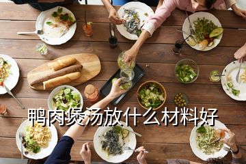 鴨肉煲湯放什么材料好