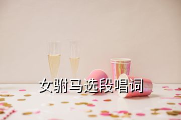 女駙馬選段唱詞