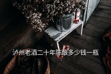 瀘州老酒二十年陳釀多少錢(qián)一瓶