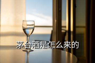 茅臺(tái)酒是怎么來(lái)的