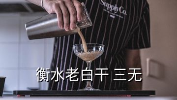 衡水老白干 三無