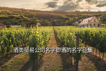 酒類貿(mào)易公司名字即酒的名字征集