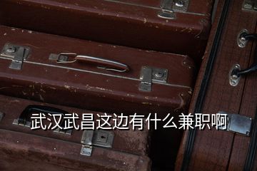 武漢武昌這邊有什么兼職啊